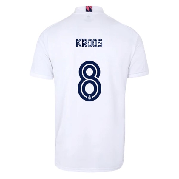 Maglia Real Madrid Prima NO.8 Kroos 20/21 Bianco